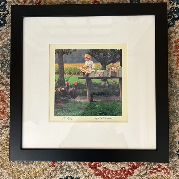 2 Vintage Signed and numbered Dick Brown Amish prints